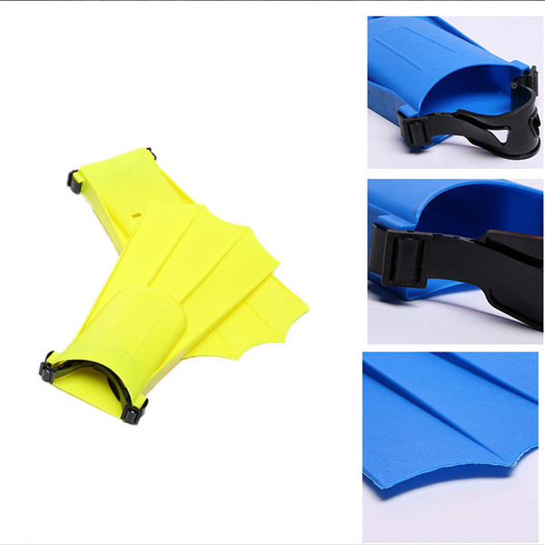 Orange 1Pair Swimming Fins Child Swimming Adjustable flippers for swimming Monofin Long Fins For Underwater Hunting And Diving
