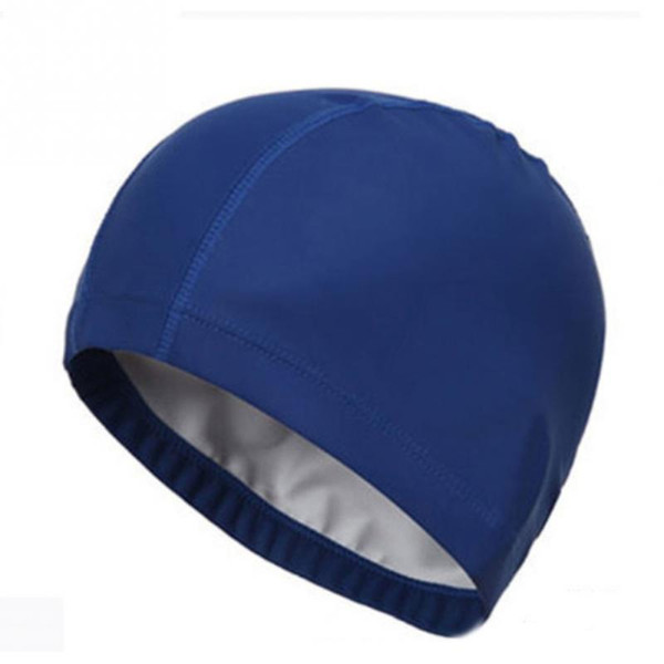 Swimming Hats Pu Coating Caps Adults Swim Waterproof Protect Ears Swimcap Long Hair Swim Hat Swimming Cap Free Size C19040302