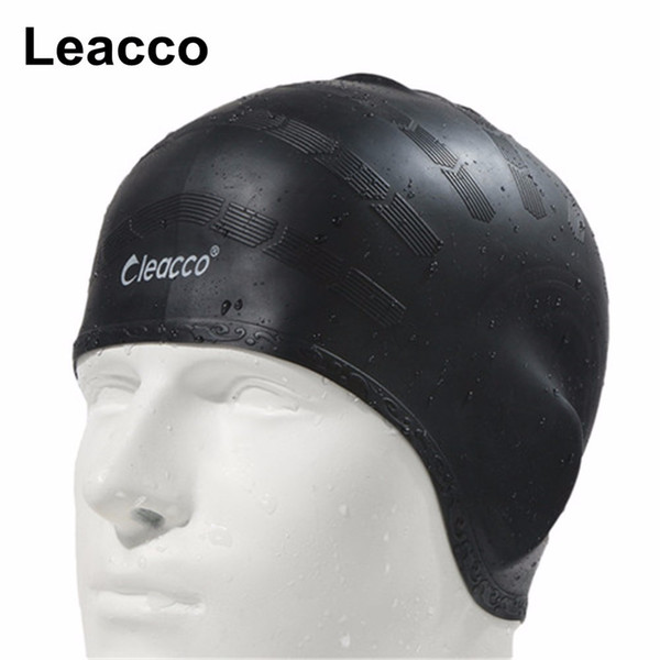 Man Women High Spandex Large Size Swimming Wear Hat Adults Waterproof Swimming Caps Silicone Swimming Hat Protect Ears