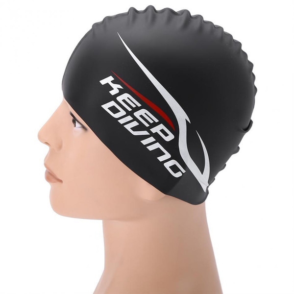 Adult Kid Waterproof Silicone Women Swimming Caps For Long Hair Ear Protect Swimwear Bathingswim Hat Water Sports Pool Accessory