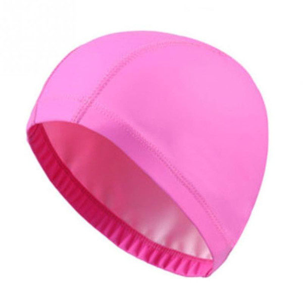 Waterproof Swimming Cap Pu Coating Cover Protect Ears Long Hair Sports Swim Caps Beach Bathing Swimming Hat Free Size For Adults