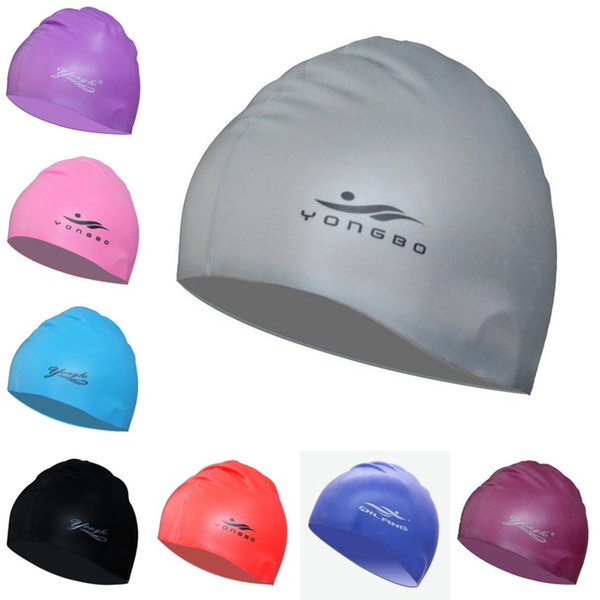 New Elastic Silicone Gel Waterproof Adults Children Kids Swim Pool Sports Swimming Cap Hat For Men Ladies Women Boys Girls