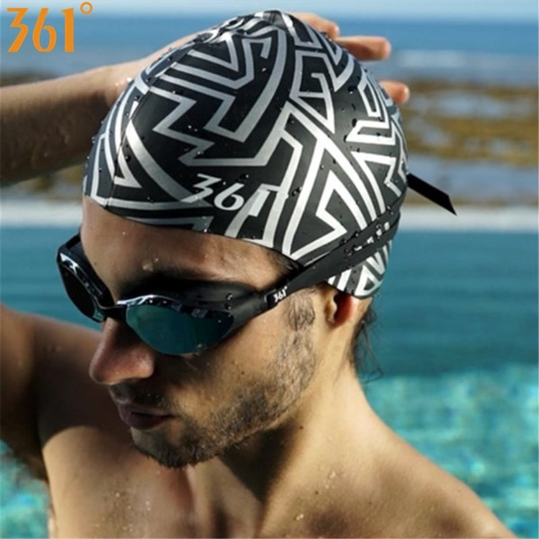 Silicone Swimming Cap Men Women Fashion Design Swimming Hat For Pool Hat Waterproof Ear Protection Adult Swim Accessories