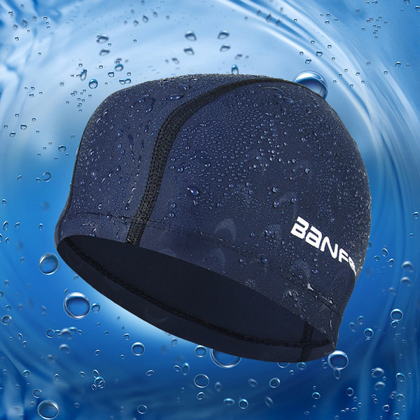 Sporty Sharkskin Like Pu Swimming Cap For Men/women Elastic Waterproof Swimming Hat Pool Wear Men Protect Ears Bathing Caps