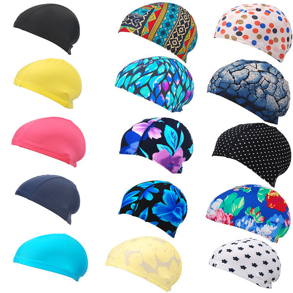 2019 New Womans Swimming Cap Long Hair Swimming Accessories Hats Mens Mask For Sun Water Sport Swim Cap Beach Summer