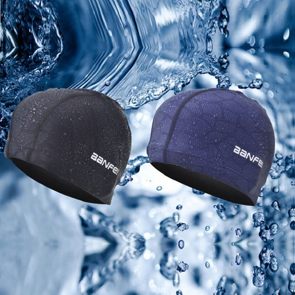 Men's Professional Swimming Caps Pure Color Swimming Hat Pool Wear Protect Ears Durability Men Bathing Cap Swim Caps For Men