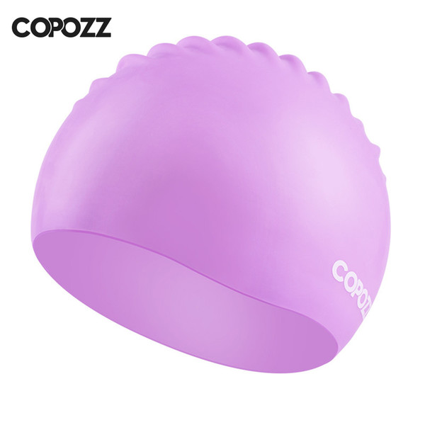 Men Women Elastic Large Size Candy Color Swimming Wear Hat Adults Waterproof Swimming Hat Silicone Swimming Caps Badmuts