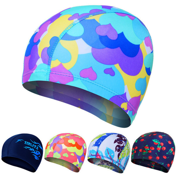 High Elastic Swimming Caps Adult Waterproof Stretchable Comfortable Ears Protection Long Hair Summer Swiming Pool Bathing Hat