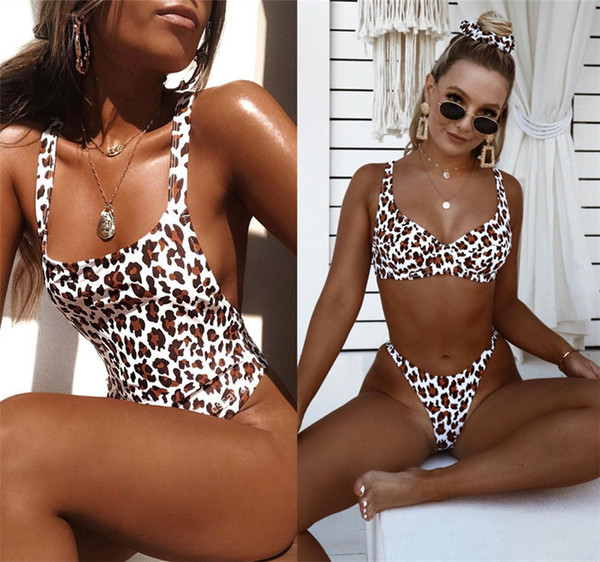 2019 Sexy Leopard Bathing Suit Women One Piece Swimsuit Swimwear Maillot De Bain Femme Swimming Suit For Women