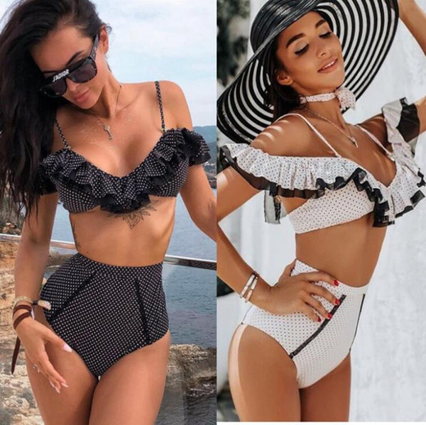 Brazilian Bikini 2019 Summer Swimwear Women Bikinis Push Up Padded Swimsuit Women Bikinis Set Stripe Dot Biquini Sexy Swimming Bathing Suit
