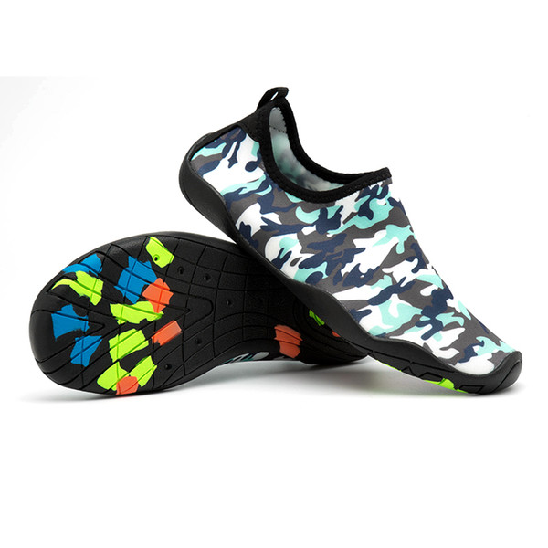 Summer lovers Outdoor breathable Swimming Water Shoes Men's Women's Beach Shoes Adult Unisex Flat Soft Walking fishing yoga aqua S