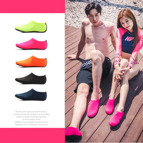 2018 Hot Selling Water Sports Diving Socks Kids Adults Anti Skid Beach Socks Breathable Fabric Quick Drying Swimming Surfing Wet Suit Shoes