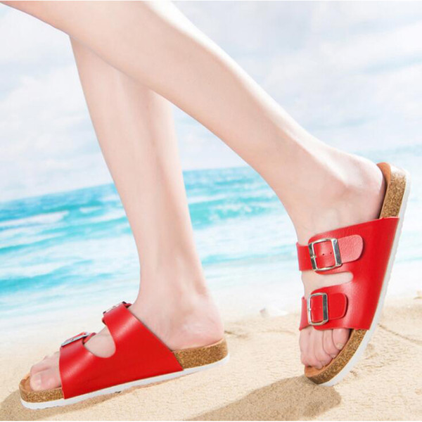 2018 7 colors Arizona Hot sell summer Men Women flats sandals Cork slippers unisex casual shoes print mixed colors flip flop size 36-43