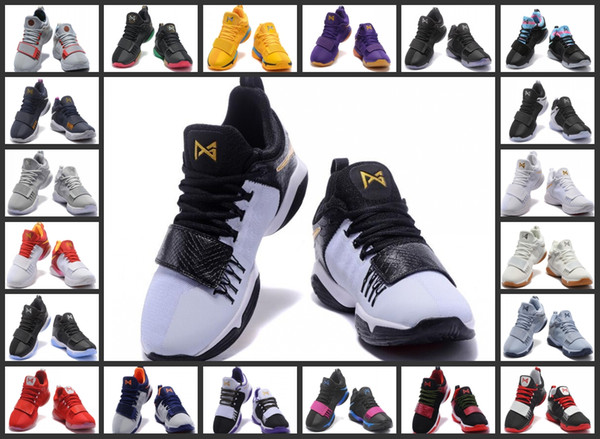 New Top Quality Paul George PG1 I Men's Basketball Shoes PG 1 Ivory Zoom Low Cut Ferocity Shining Trainer Sports Shoes Basketball Shoes