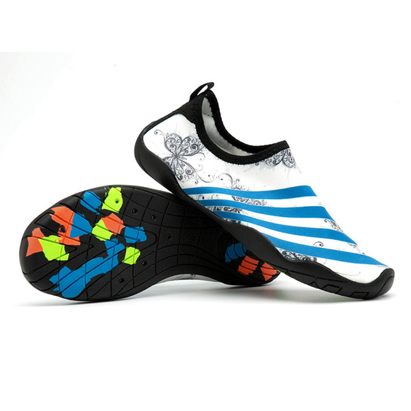 Summer lovers Outdoor suitable Swimming Water Shoes Men's Women's Beach Shoes Adult Unisex Flat Soft Walking fishing yoga aqua Sho