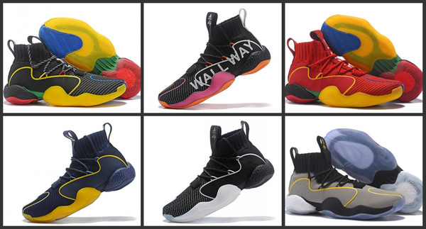 New Pharrell x Crazy BYW Wall Way kobe Harden Basketball Shoes Quality Black Red Yellow Mens Sneakers Designer Sports Shoes