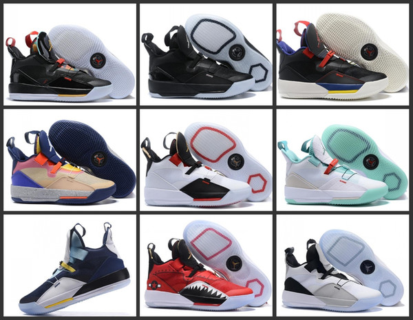 AJ 33 Men basketball Visible Utility Guo Ailun Utility Blackout PE Flight Speed Plate Athletic Outdoor Sneakers Top quality Basketball shoes