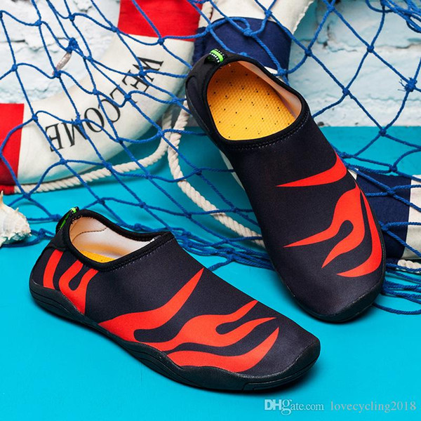 Summer child Outdoor Swimming Water Shoes Men's Women's Beach Shoes Adult lovers Flat Soft Walking fishing yoga aqua Shoes WEAR