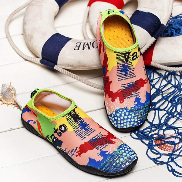 Summer parten child Outdoor Swimming Water Shoes Men And Women Beach Shoes Adult Unisex Flat Soft Walking Lover yoga aqua Shoes sneaker