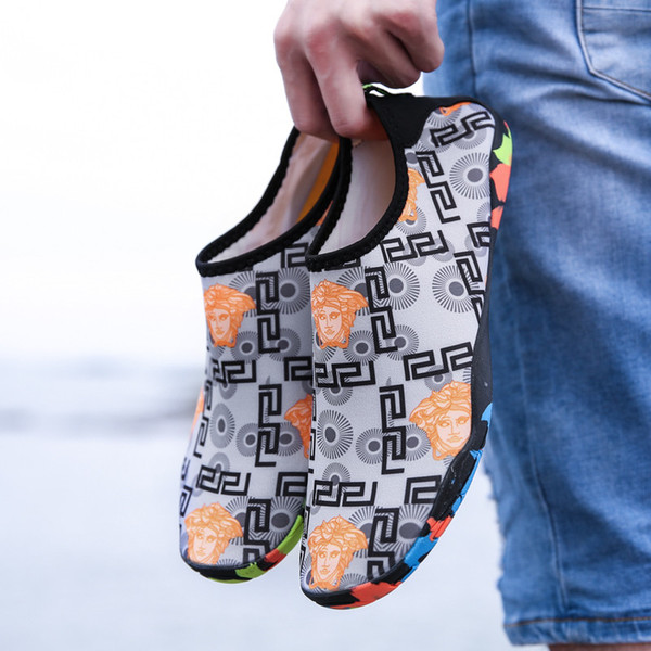 sneakers Beach creek Shoes Outdoor Swimming Water Sports Shoes Adult Couple size 35-46 Flat Soft Breathable Seaside Men women Wading shoes