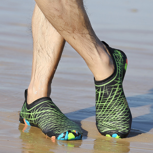 sneakers Beach Shoes Outdoor male Swimming Water Shoes Adult Couple size 28-46 Flat Soft Breathable Seaside Female Wading shoes child wear