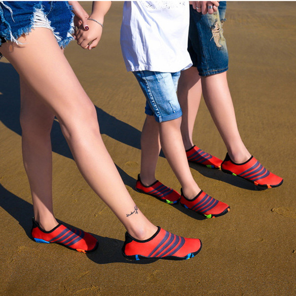 Summer Outdoor Swimming Water Shoes Men And Women Beach Shoes Adult Unisex Flat Soft Walking Lover Parent-child yoga creek Shoes sneaker