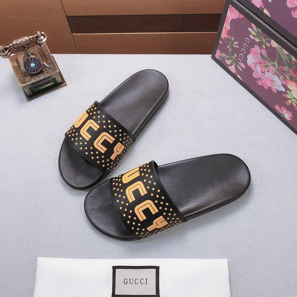Newest Women Men Slides Summer Luxury Letter Designer Beach brand Indoor Flat Shoes Brand Mens Sandals Slippers House Flip Flops 08