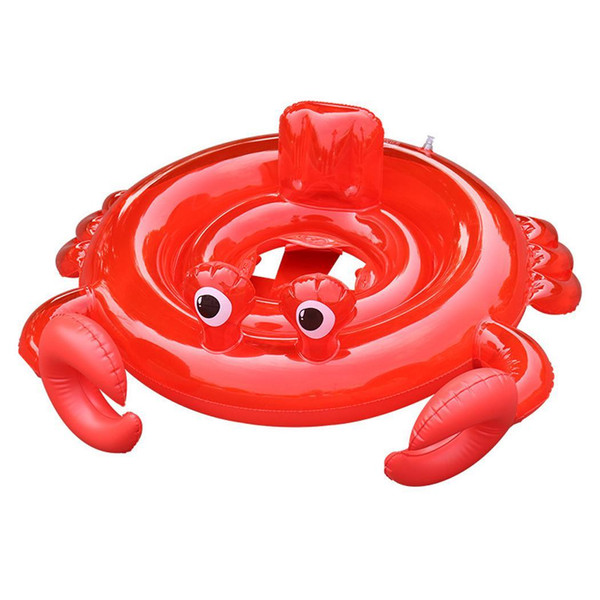 Children Summer Swimming Ring Seat Inflatable 0-4 Years 60cm/23.6inch Tubes 0.25mm 22cm/8.7inch