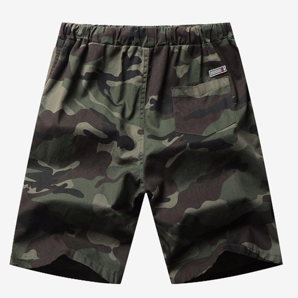 NEW Men's Camo Cargo Shorts Beach Jogger Pants loose Short Pants Casual summer camouflage overalls shorts five