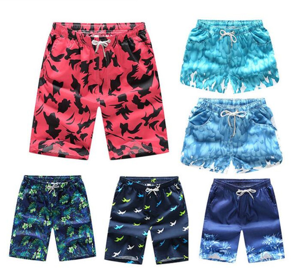 Summer men beach pants casual loose floral pants multi-style beach pants new shorts male Couple swimming beach pant s