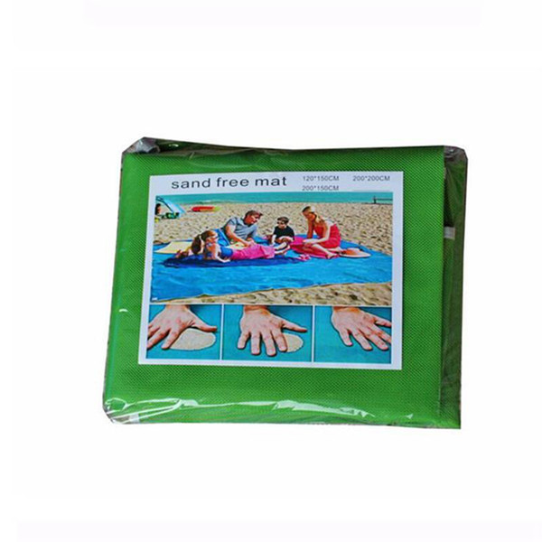 Beach Mat Quick Drying Ripstop Compact Outdoor Beach Blanket Portable Sand Proof Picnic Mat for Travel Camping Hiking ZZA209 50PCS