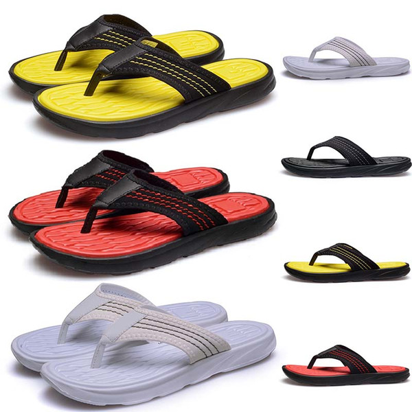 Cheap Brand Flip Flops Designer slipper Gear bottoms Hotel Beach mens striped sandals causal Non-slip summer Scuffs huaraches slipp 40-44