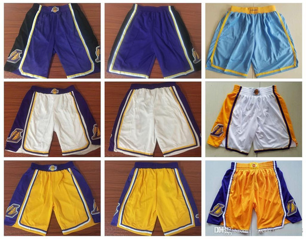 Los Angeles LeBron James Basketball Shorts Men Lonzo Ball Kyle Kuzma New Breathable Sweatpants Team Classic Sportswear Wear Shorts