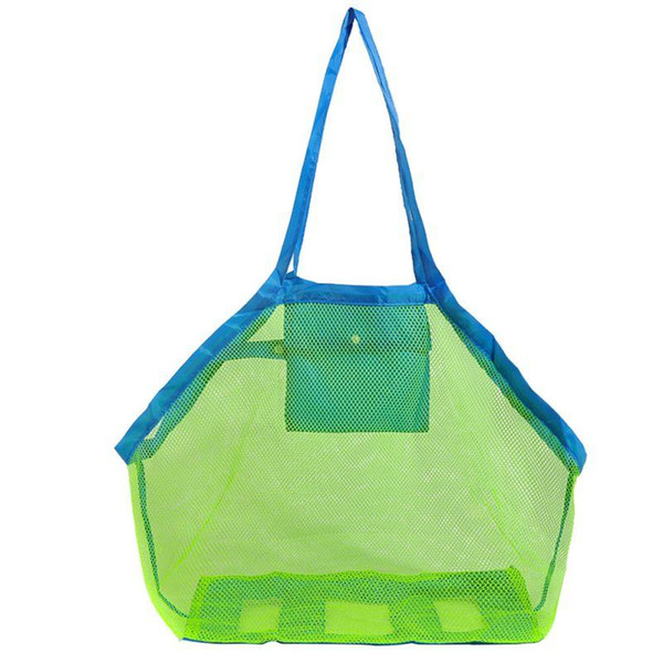 Mesh Tote Bags Sand Away Beach Bag for Children Kids Toys Starfish Shell Collect and Storage Box