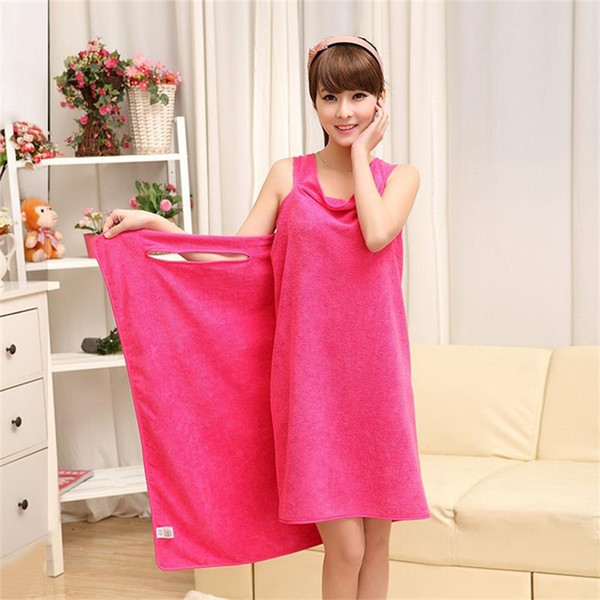 2018 Magic Bath Towels Lady Girls SPA Shower Towel Body Wrap Bath Robe Bathrobe Beach Dress Wearable Magic Towel 9 color KKA1584 500pcs