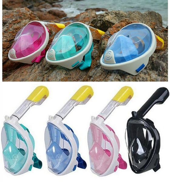 6 colors Underwater Diving Mask Snorkel Set Swimming Mask Training Scuba full face snorkeling mask Anti Fog with camera stand mk0239