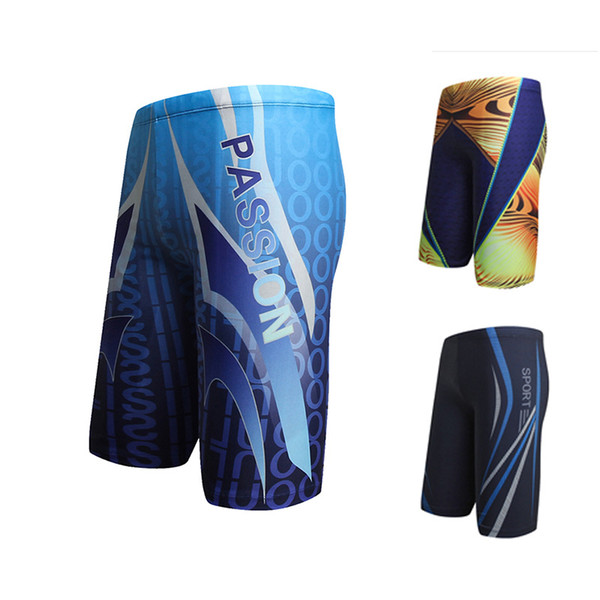 New men's five-pants print comfortable foam hot spring swimming plus fertilizer increase men's swimming trunks