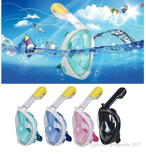 Underwater Diving Mask With earplugs Snorkel Set Swimming Training Scuba mergulho full face snorkeling mask Anti Fog For Camera M774