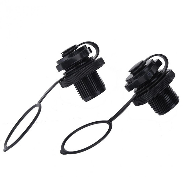 2pcs New black Plug Boat Drain Valve Cap Boat Accessories for Kayak Inflatable Boat Dinghy Speedboats