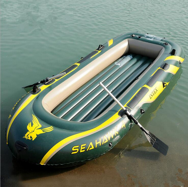 4 person inflatable flishing boat raft included paddles and infltable pump inflatable floating sport boat free shipping