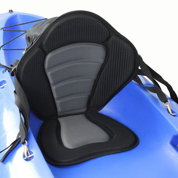 600D polyester Neoprene Deluxe Padded Kayak/Boat Seat Soft Antiskid Padded Base High Backrest Adjustable Kayak Cushion