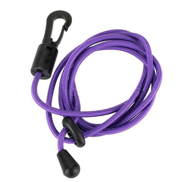 Kayak Boat Canoe Paddle Leash Fishing Rod Coil / Tether / Bungee Cord, Purple