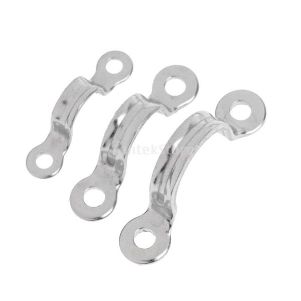 Pack of 5 Marine Grade 316 Stainless Steel Sheet Eye Lacing Strap Tie Down Anchor Strap Saddle Clip Boat Accessories