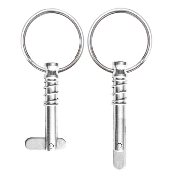 2pcs 1pcs Spring Loaded Quick Release Pins Marine 316 Stainless Steel with Pull Ring Boat Bimini Top Fitting Hardware
