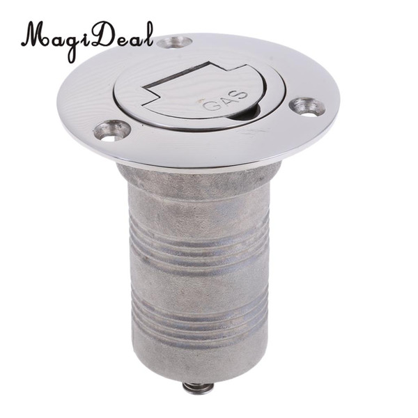 MagiDeal Boat Deck Fill / Filler Keyless Cap - 1 1/2' Gas - 316 Stainless Steel for Boats Marines Yachts Car Rafting Replacement