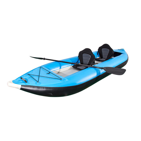 Double Ocean Inflatable Kayak PVC/Fishing Kayak/Small Canoe with Free Paddle&Seat