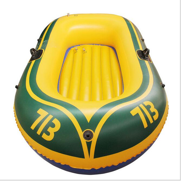 Cheap mini single Inflatable Floating sail Boat 192x114cm sizes included 2 paddles and 1 pump and repair kits