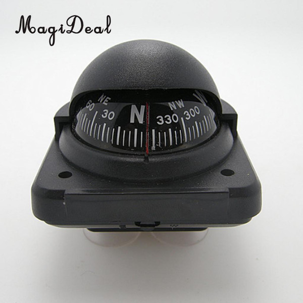 MagiDeal Black ABS Electronic Compass Dashboard Dash Mount Marine Boat Truck Auto Car for Camping Travell Navigation Explorer