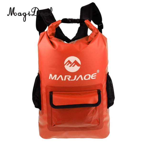 MagiDeal 22L Waterproof Dry Backpack Rucksack Kayak Canoe Boat Surfing Bag for Kayaking Boating Canoeing Surfing Fishing Camping