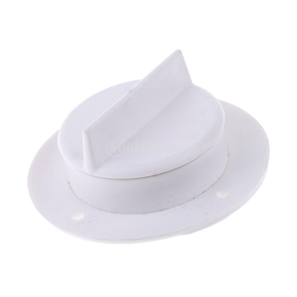 Universal White Nylon Marine Boat Transom Deck Mount Drain Scupper Valve Screw Cap Bung Stopper Replacement Accessories